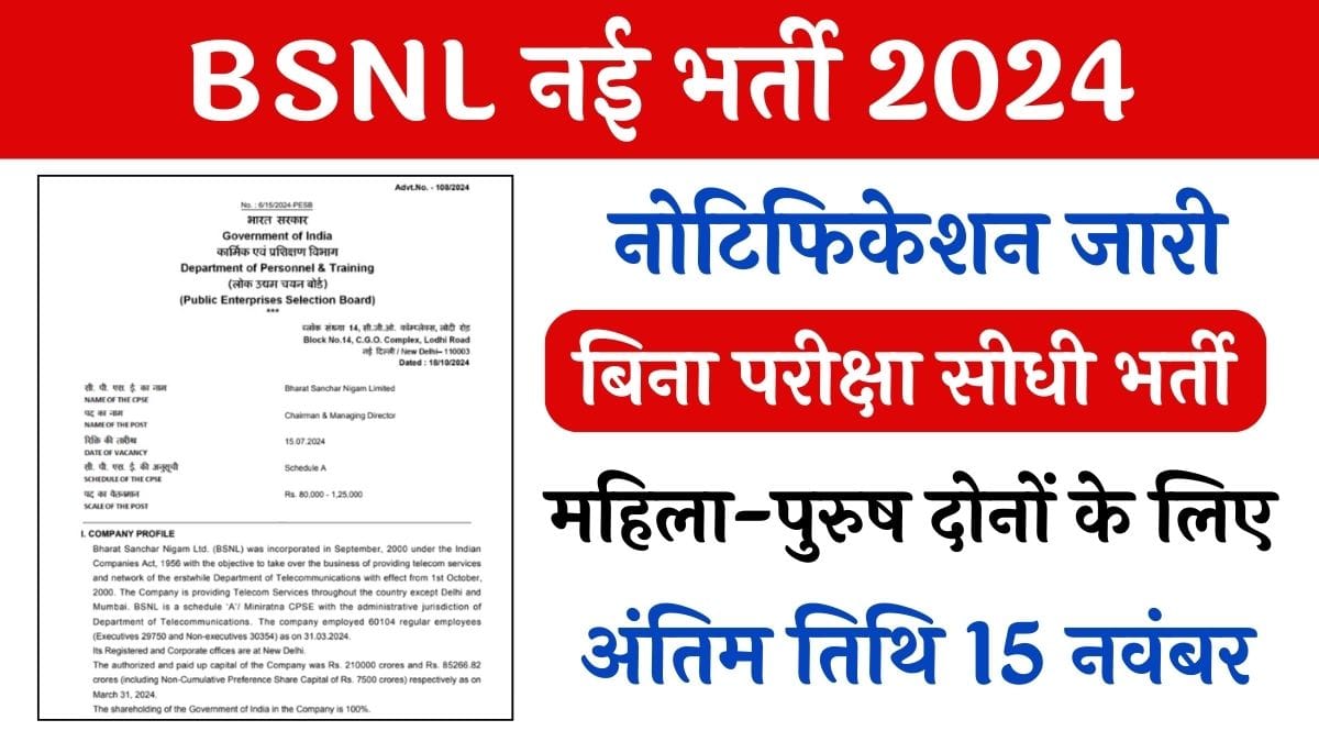 BSNL Vacancy